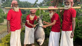 20 KG Big Catla Fish Cutting amp Cooking by Grandpa  Katol Macher Kala Bhuna Recipe [upl. by Rosie]