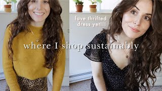 Thrift amp Sustainable Fashion Try On Haul  where I shop sustainably ep 1 [upl. by Huggins831]