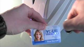 UV printing using Smart ID Card Printer [upl. by Claudell]