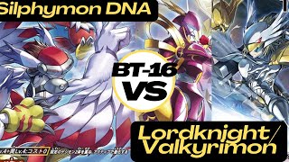 BT16 Silphymon vs LordknightmonValkyrimon ACE this is the most creative deck [upl. by Neeluj]