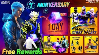 7th Anniversary Free Rewards🥳Free Fire India  Free Fire New EventFf New Event [upl. by Neetsyrk744]