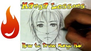 How to Draw Manga Hair The Basics [upl. by Jorgenson]