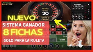 🔥 CÒMO TENER UN SISTEMA 8 FICHAS para Ruleta 100 RENTABLE 🔥 [upl. by Ramah]