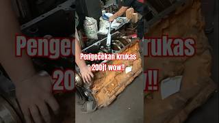 Pengecekan krukas ke blok hbs di repair krukas mekanik [upl. by Alyel]