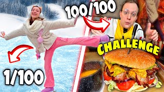 KTO ZROBI 100 CHALLENGY😱 W FERIE ZIMOWE [upl. by Aifos]