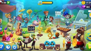 Fishdom  Music Room Aquarium  Full Decoration [upl. by Adim551]