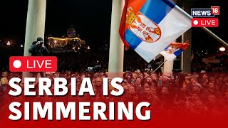 Serbia Protests Live News  Serbia Protests Over Alleged Fraud In Elections  Srebia Police  N18L [upl. by Keryt]