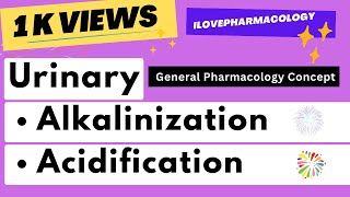 Weak Acid amp Weak Basic Drug Concept  Alkalinization or Acidification of Urine During Poisoning [upl. by Starobin]