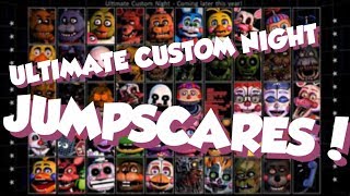 ALL JUMPSCARES  VOICES IN ULTIMATE CUSTOM NIGHT  FNaF Ultimate Custom Night [upl. by Orag]