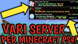 VARI CODICI SERVER MINECRAFT PS4 BEDROCK🤑🤩 Mineplex LifeBoat e hivebedrock MINECRAFT ITA [upl. by Ophelia]