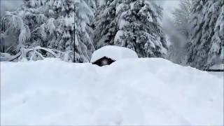 Spazzaneve in azione per la neve record in Abruzzo e nelle Marche febbraio 2012 Valle Castellana [upl. by Melli]