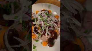 Beef Salad with Pumpkin Seed Oil  Traditional but not beefsalad recipe food [upl. by Viviana]