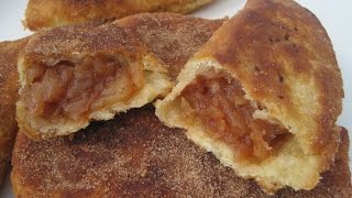 FRIED APPLE PIES from an IRON SKILLET  How to make FRIED APPLE PIES Recipe [upl. by Danelle996]