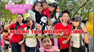 Ketemu sama TIKA WEIXUN DI CHINA di Monas Jakarta viralvideo monas [upl. by Julee]