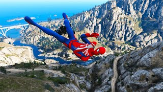 GTA 5 Epic Ragdoll GREEN SPIDERMAN VS RED MINIONVS GREEN HULK Euphoria Physics amp Funny Fails [upl. by Giulia]