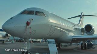 Qatar Executive Bombardier Global 5000 Interior  Exterior Tour  HD [upl. by Dottie]