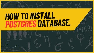 How to Install Postgres Database in windows 11 [upl. by Bollay]