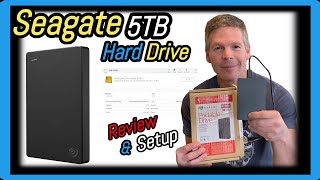 Seagate Portable 5TB External Hard Drive Review and Setup [upl. by Akiras]