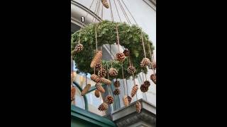 POMYSŁY NA ŚWIĄTECZNE DEKORACJE Z SZYSZEK shorts diy christmasdecorations [upl. by Nottus]