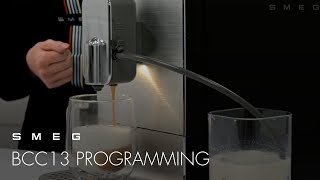 How to Programme your Bean to Cup Machine  Smeg BCC13 [upl. by Ttihw640]