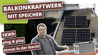 Balkonkraftwerk mit Speicher [upl. by Valaria]