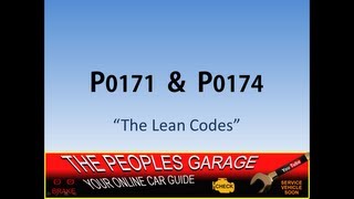 How to Diagnose Codes P0171 amp P0174  Lean Bank 1 amp 2 [upl. by Onileva]