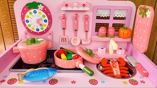 Satisfying with Unboxing Cute Wooden Kitchen PlaySet Toys Review  ASMR [upl. by Delamare]