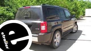 etrailer  Trailer Hitch Installation  2010 Jeep Patriot  DrawTite [upl. by Odracir]