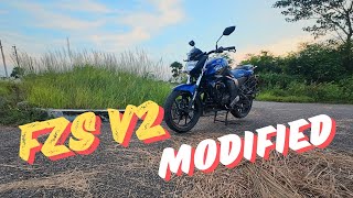 আমার বাইকের যত মডিফিকেশন  Yamaha FZSV2 Mods [upl. by Tahpos]