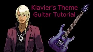 Klaviers Theme  Guitar Tutorial Apollo Justice Ace Attorney [upl. by Oiramej]