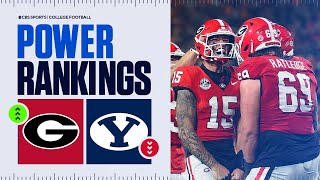 College Football Power Rankings Week 13 Georgia FIGHTS back into Top 10 BYU DROPS after 1st loss [upl. by Aydni164]