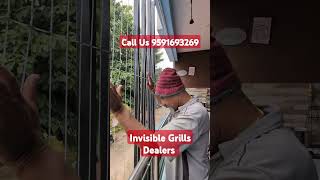 Invisible Grills Dealers Call Us 9591693269 safetygrillsforbalcony invisiblegrill cost price [upl. by Eipper]