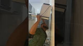 Installing a kitchen hood  heat extractor [upl. by Bibi]