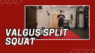 Valgus Split Squat  Cable Machine Exercise [upl. by Ydnarb]