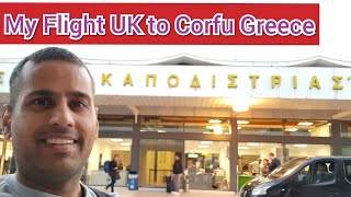 🇬🇧🇬🇷Flight from Stansted UK to Corfu Greece  How to get a Bus from Airport to the Corfu Centre [upl. by Putscher940]