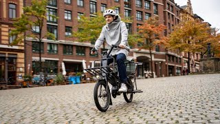 Lastenrad Weltpremiere Mit einem Moustache Lundi 20 durchs regnerische Hamburg [upl. by Dryden]