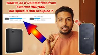 Solution for Deleted files from external hard drive but still full HDD or ssd Video in English [upl. by Mohamed]