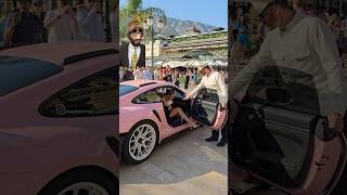 She doesnt need any help  Monaco Vibes 2024 youtubeshorts monaco pinkcar porsche shorts [upl. by Aivitnahs173]