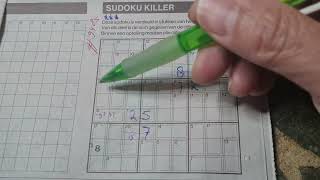 9485 Saturday Killer Sudoku puzzle Bonus Extra edition 10262024 Extra part 2 of 4 [upl. by Ahsienar]