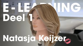 ELearning deel 1 V lagen lang haar knippen Balayage  Moneypiece  Stylen by Natasja Keijzer [upl. by Orteip]