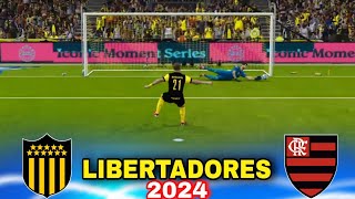 PÊNALTIS Peñarol x Flamengo Libertadores 2024 [upl. by Yenalem]