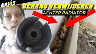 BEHANG VERWIJDEREN ACHTER RADIATOR [upl. by Aiceled]