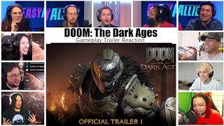 DOOM The Dark Ages Official Trailer Reaction Mashup [upl. by Ahtennek]