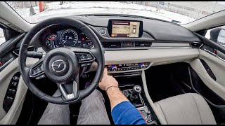 2022 Mazda 6 20 SKYACTIVG 165HP 0100 POV Test Drive 1050 Joe Black [upl. by Urina761]