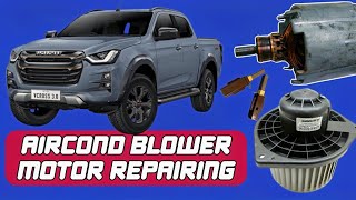 How to Diagnose and Repair Aircon Fan Blower Isuzu Pickup [upl. by Enitsrik]