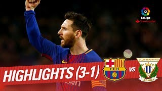 Resumen de FC Barcelona vs CD Leganés 31 [upl. by Eisele371]