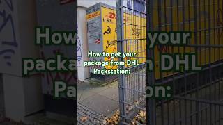 Quick DHL packstation pickup Guide dhlexpress germany simple [upl. by Eilyac]