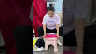 Stool Turned Storage Simple Home Hack🤩☺️shorts factsinhindi viral [upl. by Arannahs]