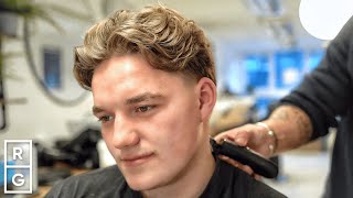 Guy with “PERFECT Hair” Got a WAVY Long on Top Taper Fade Haircut [upl. by Sauder]