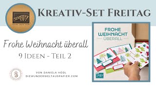 5 nein 6 😃 NEUE Ideen zum Kreativset „Frohe Weihnachten überall“ 🤩 Teil 2 diy schrittfürschritt [upl. by Nanaek]